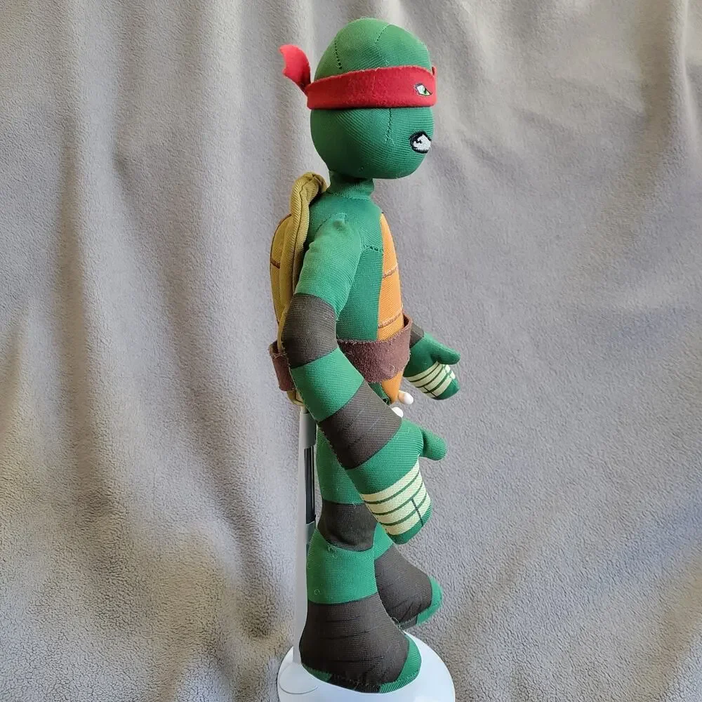 TEENAGE MUTANT NINJA TURTLES Raphael Plush 13" Red Mask TMNT Stuffed Animal - Picture 7 of 10